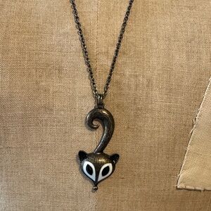 🦊 Cute Fox Pendant Necklace – Crystal Eyes – Costume Jewelry 🦊